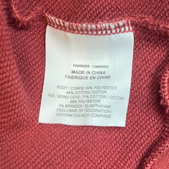 Nike Embossed Logo Sweatshirt Womens Size M Rust Dri Fit - Picture 6 of 8